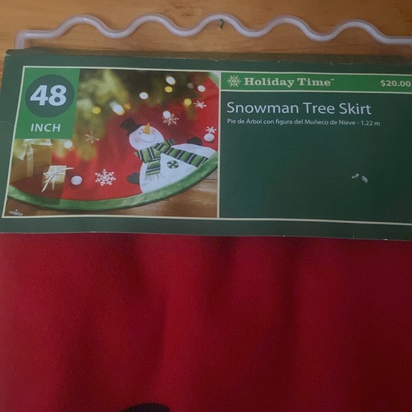 NWT Holiday Time Snowman Tree Skirt 48” - Picture 3 of 9